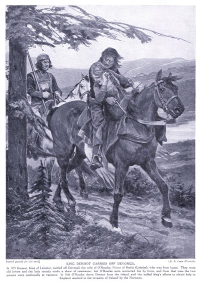 King Dermot Carries Off Devorgil by Richard Caton Woodville junior